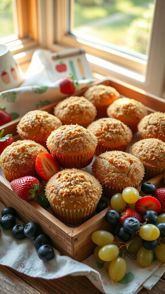 wholesome fruity banana muffins