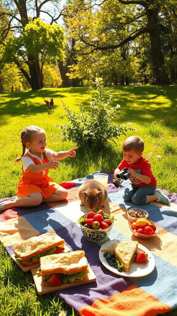 wholesome outdoor snack assortment