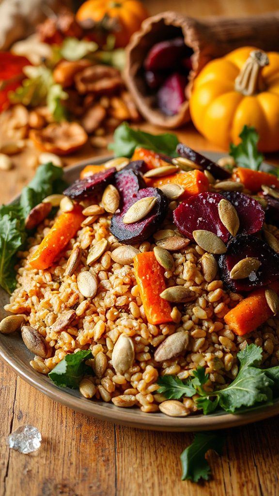 wholesome roasted vegetable salad