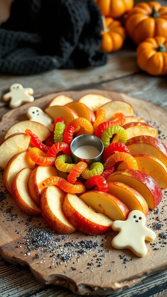 wiggly apple worm slices wiggly apple worm slices