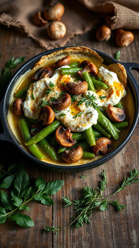 wild mushroom green bean casserole wild mushroom green bean casserole