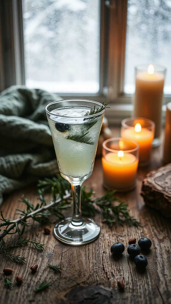 winter forest inspired cocktail winter forest inspired cocktail