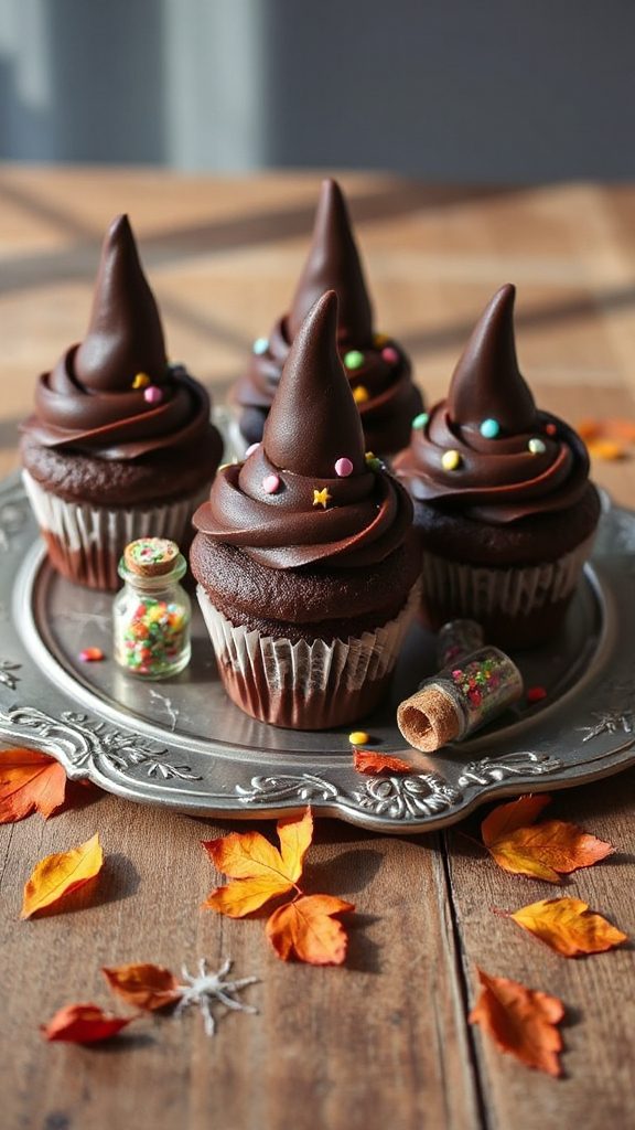 witch hat chocolate cupcakes witch hat chocolate cupcakes