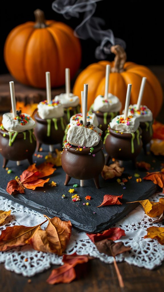 witch s cauldron marshmallow pops