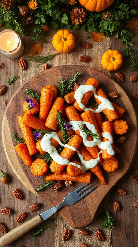 yogurt herb roasted carrots yogurt herb roasted carrots