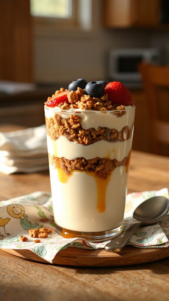 yogurt parfait with honey