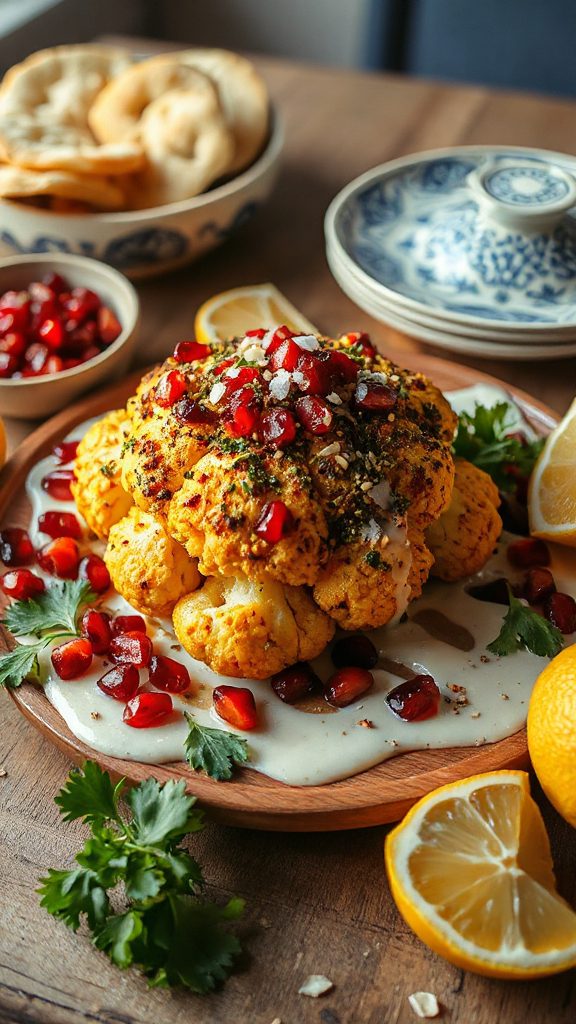 za atar roasted cauliflower delight