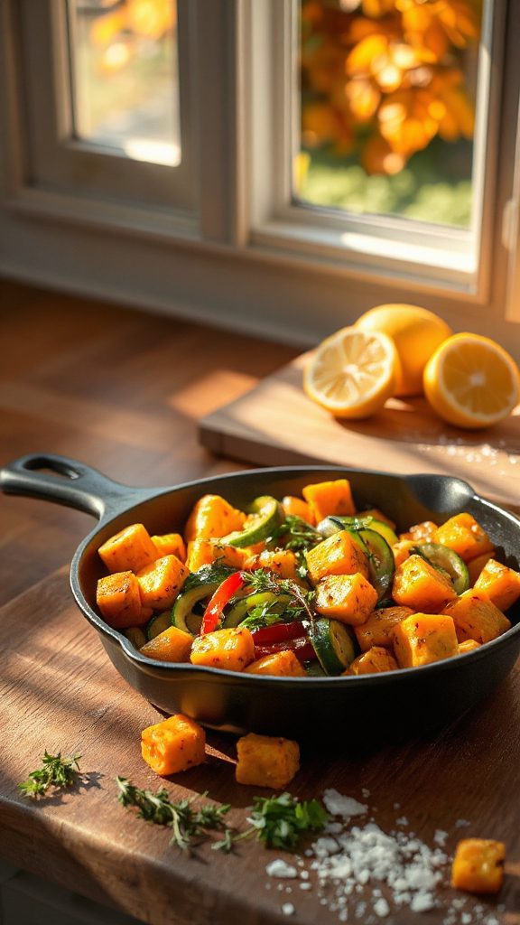 zesty butternut squash stir fry