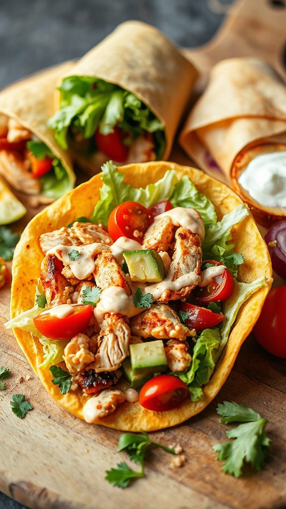 zesty chicken wrap recipe