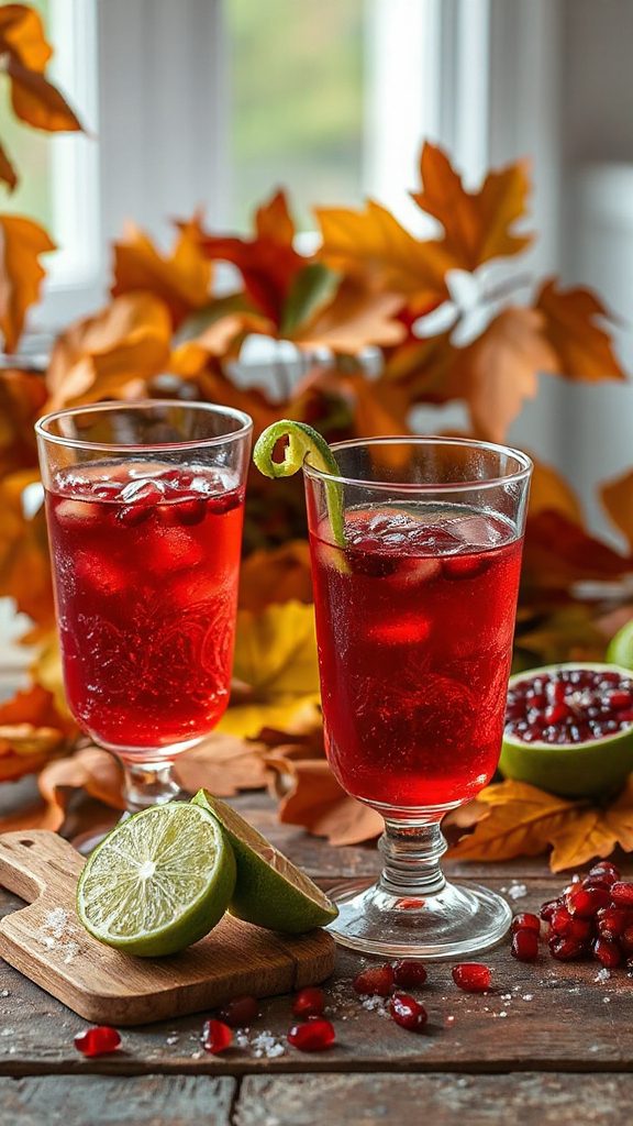zesty cocktail with pomegranate zesty cocktail with pomegranate