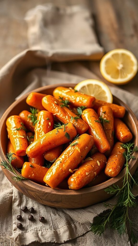 zesty dill lemon carrots