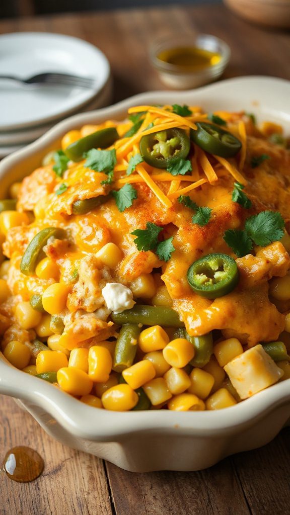 zesty green bean corn mashup