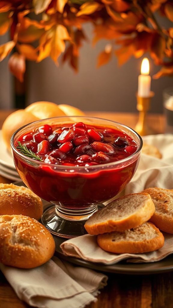 zesty harissa cranberry sauce