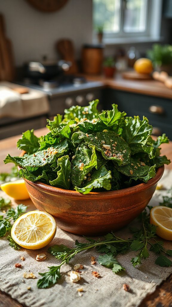 zesty healthy kale snack