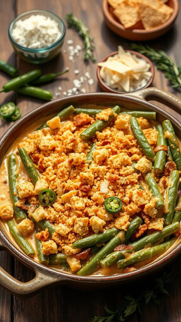 zesty jalape o green beans casserole