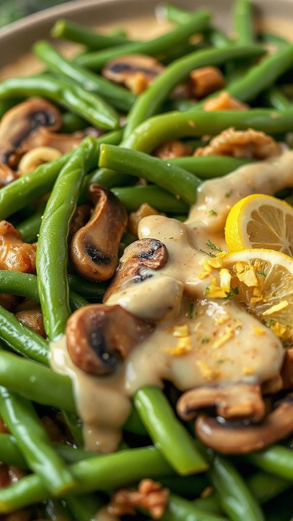 zesty lemon green bean casserole
