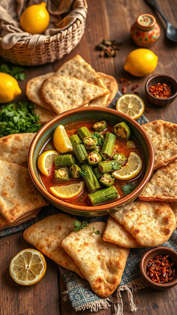 zesty lemon herb okra