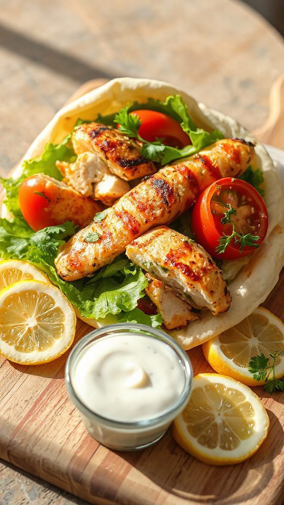 zesty lemon herb wraps