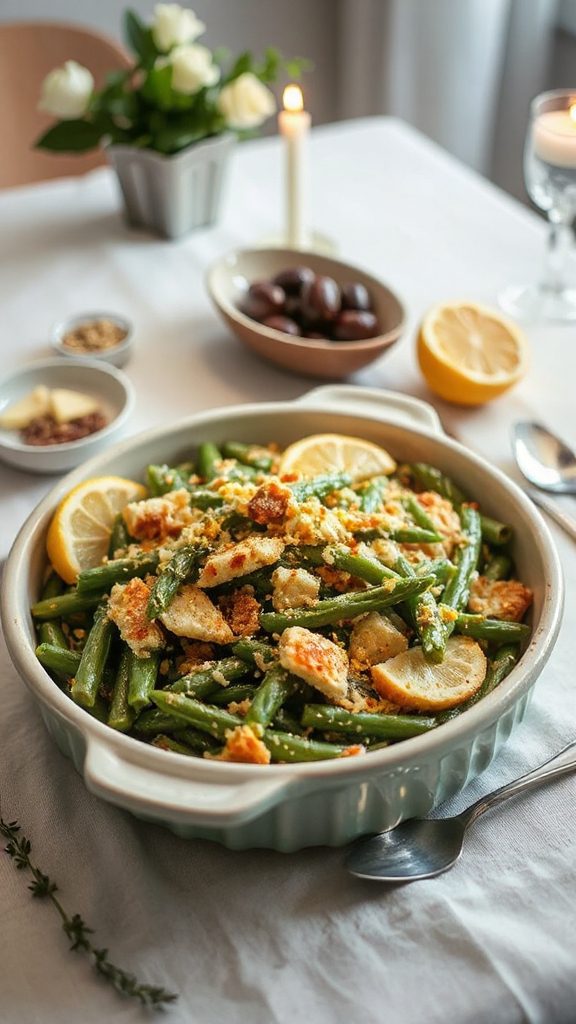 zesty parmesan green bean casserole