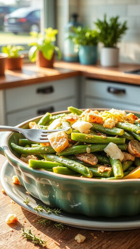 zesty parmesan green bean casserole
