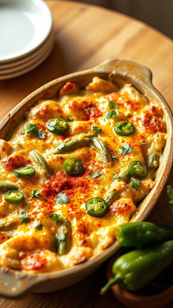 zesty southwestern green bean casserole