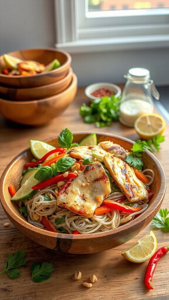 zesty thai noodle salad