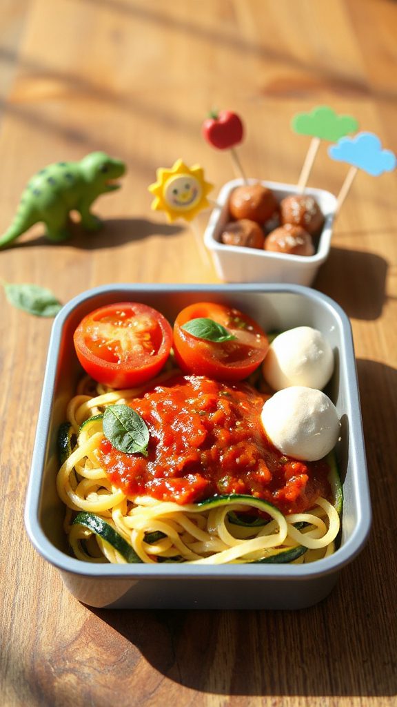 zucchini noodles with marinara