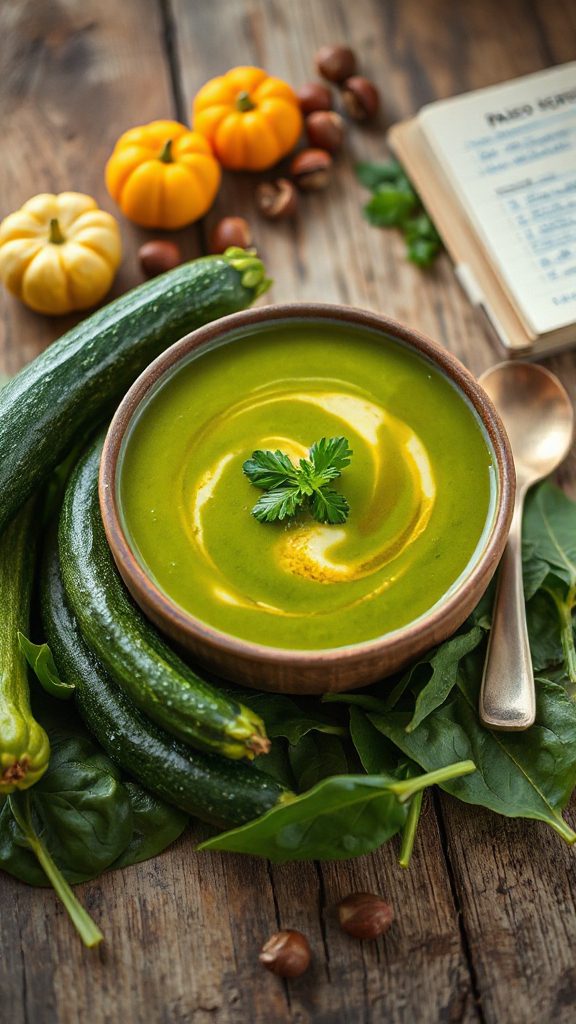 zucchini spinach paleo soup