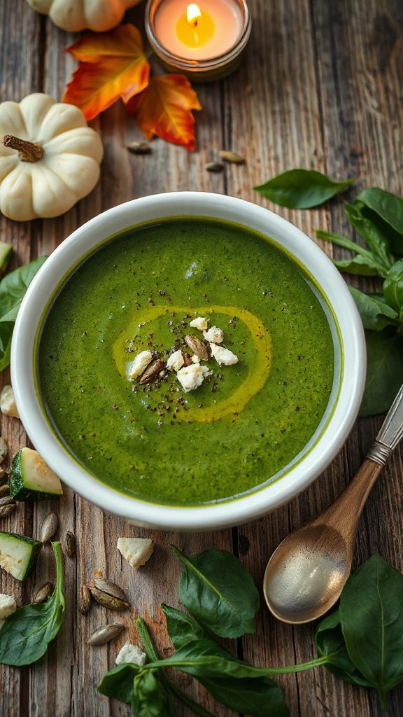 zucchini spinach soup recipe