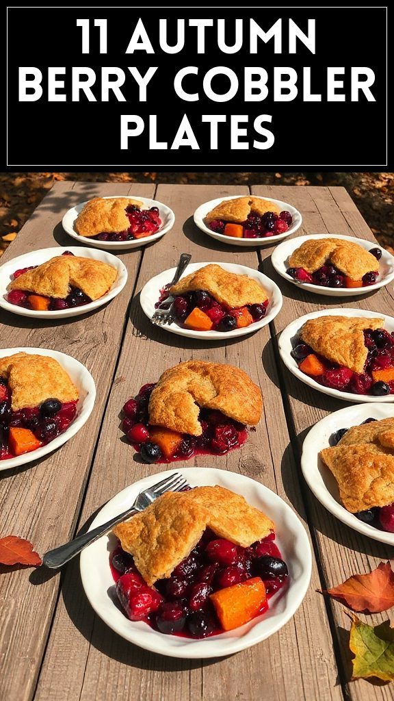 11 Autumn Berry Cobbler Plates
