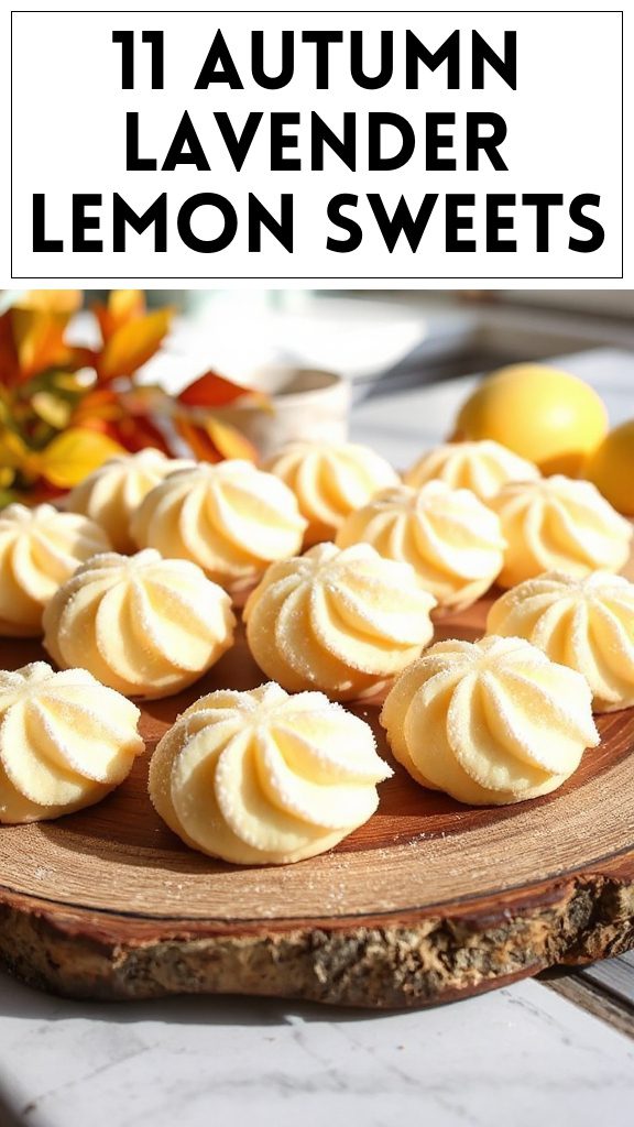 11 Autumn Lavender Lemon Sweets