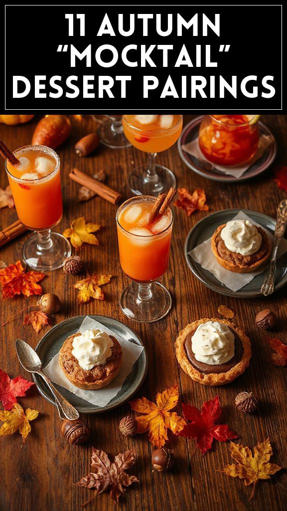 11 Autumn “Mocktail” Dessert Pairings