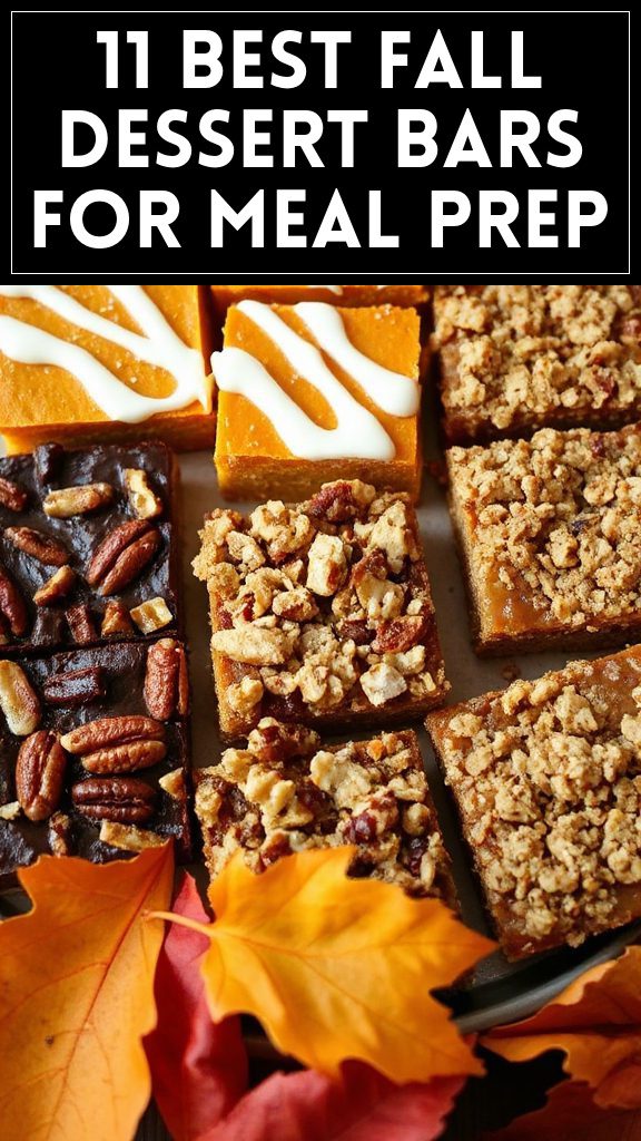 11 Best Fall Dessert Bars for Meal Prep