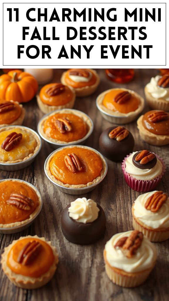 11 Charming Mini Fall Desserts For Any Event