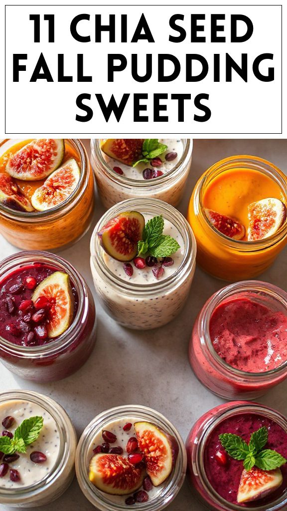 11 Chia Seed Fall Pudding Sweets