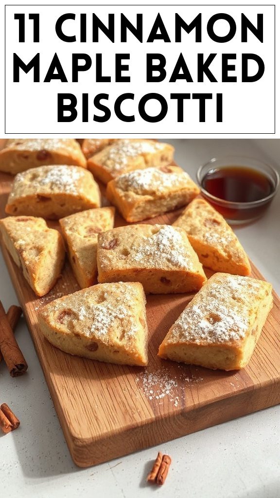11 Cinnamon Maple Baked Biscotti