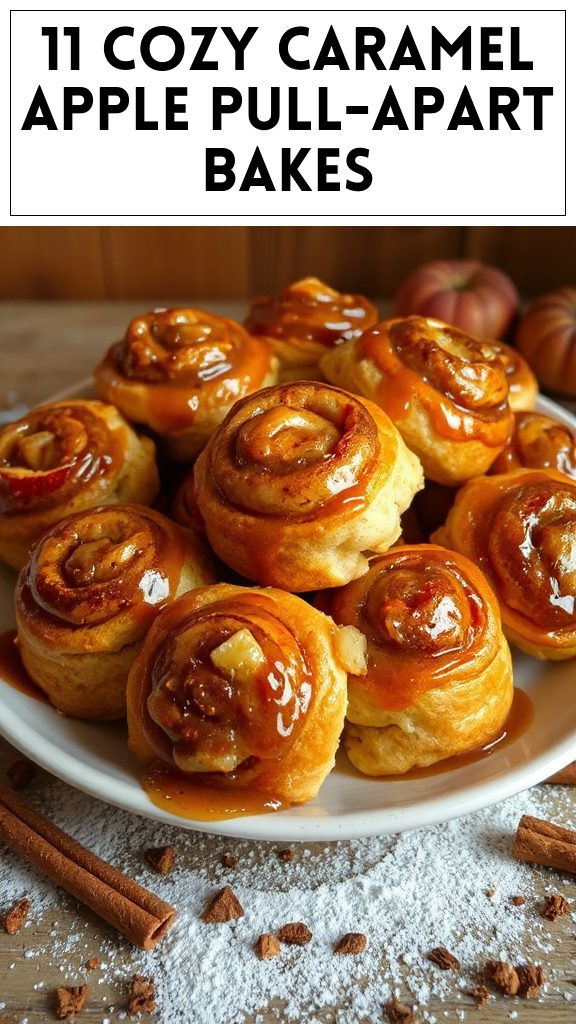 11 Cozy Caramel Apple Pull-Apart Bakes