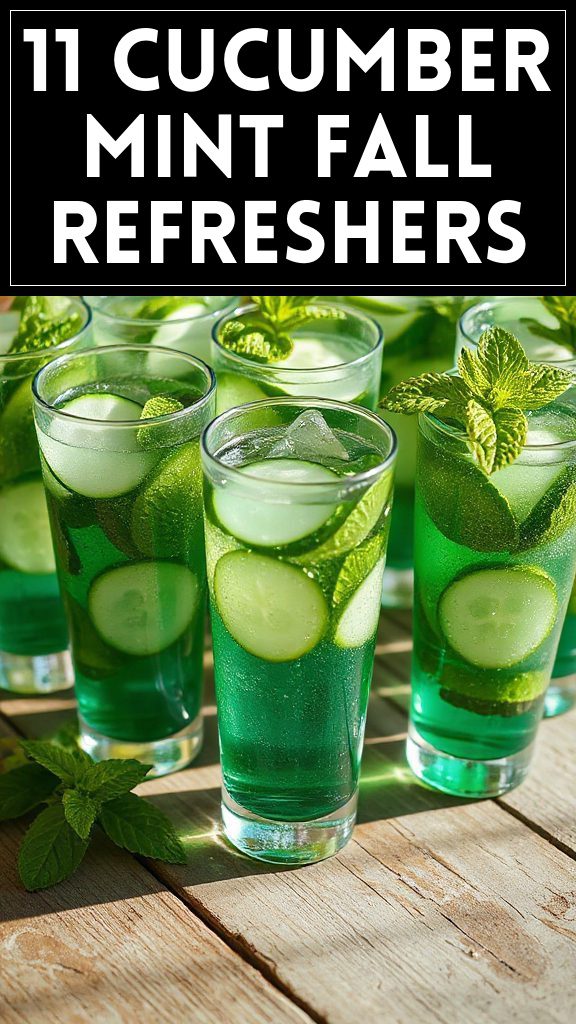 11 Cucumber Mint Fall Refreshers