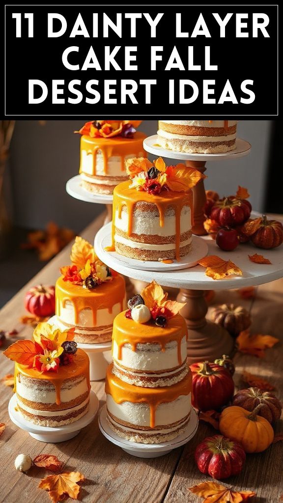 11 Dainty Layer Cake Fall Dessert Ideas