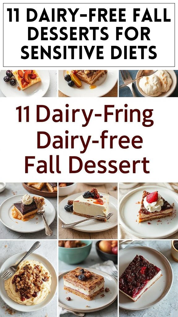 11 Dairy-Free Fall Desserts for Sensitive Diets