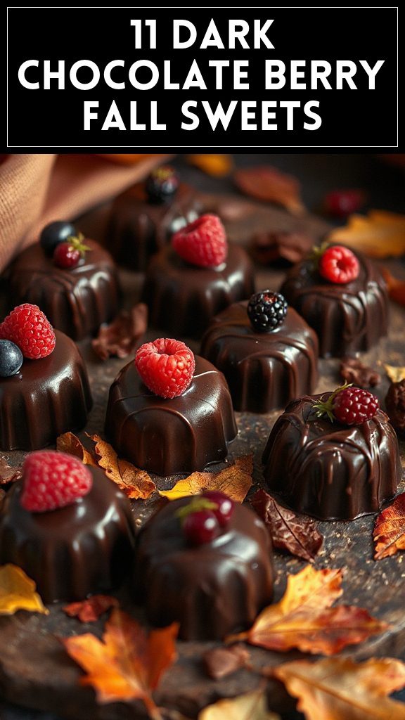 11 Dark Chocolate Berry Fall Sweets