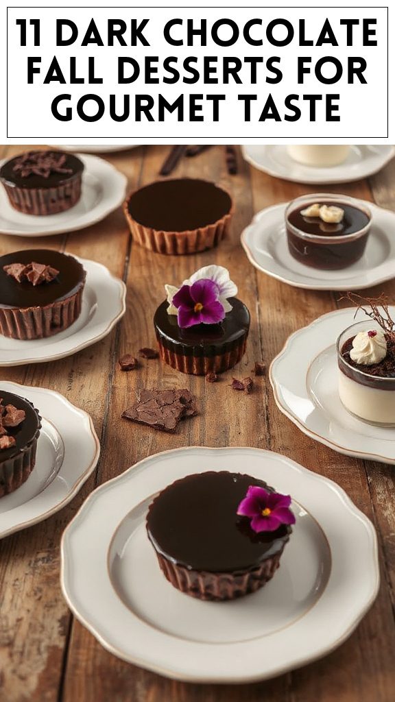 11 Dark Chocolate Fall Desserts for Gourmet Taste