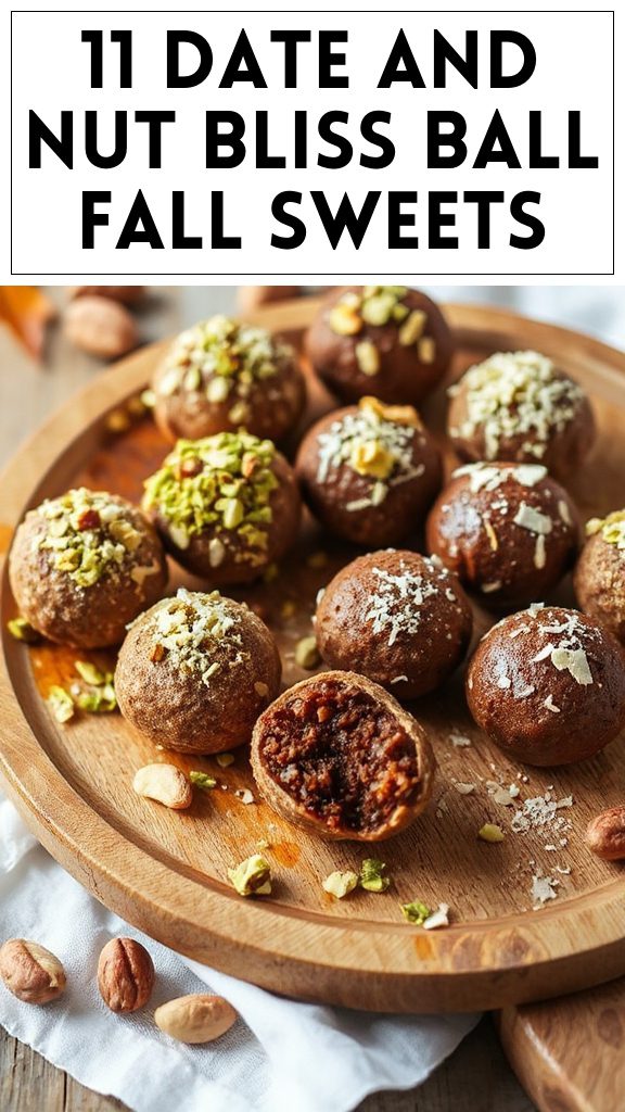 11 Date and Nut Bliss Ball Fall Sweets
