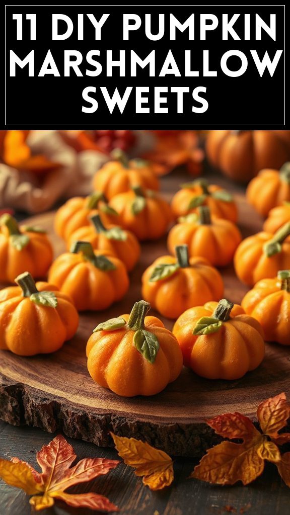 11 DIY Pumpkin Marshmallow Sweets