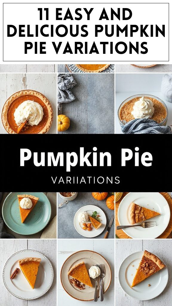 11 Easy and Delicious Pumpkin Pie Variations
