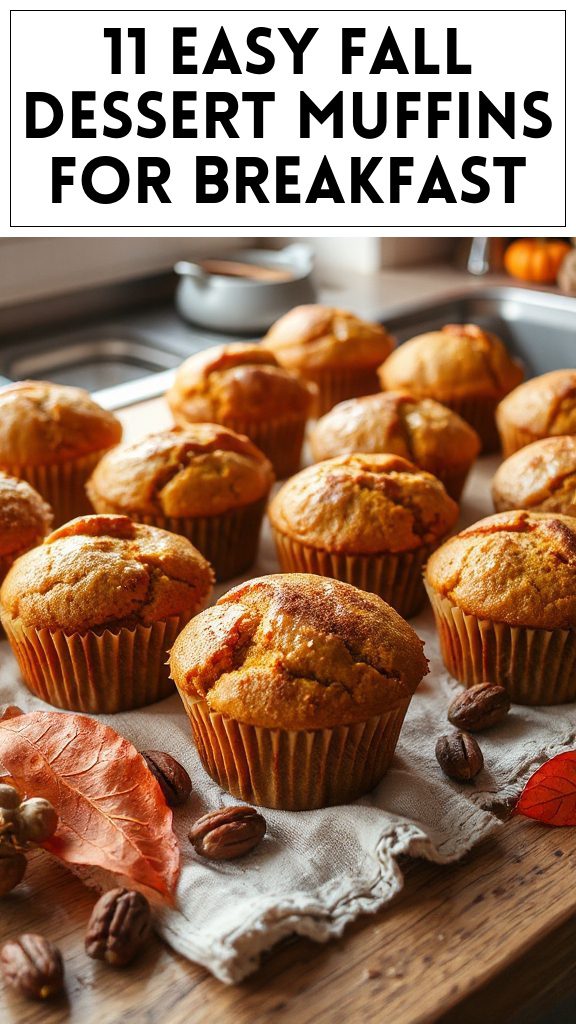 11 Easy Fall Dessert Muffins for Breakfast