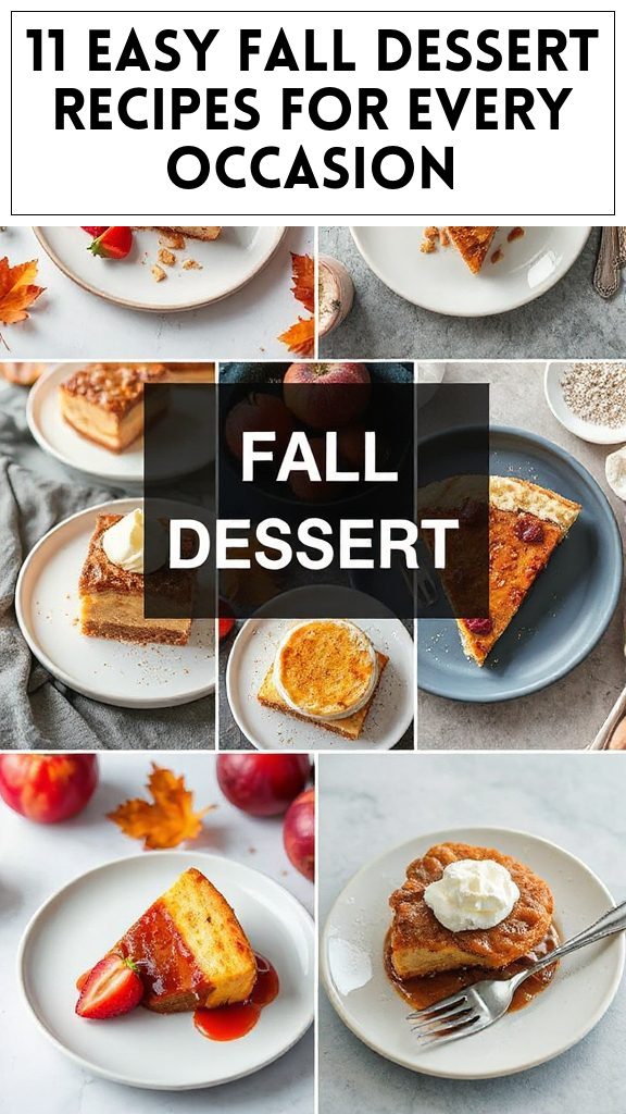 11 Easy Fall Dessert Recipes for Every Occasion
