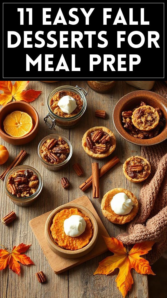 11 Easy Fall Desserts for Meal Prep