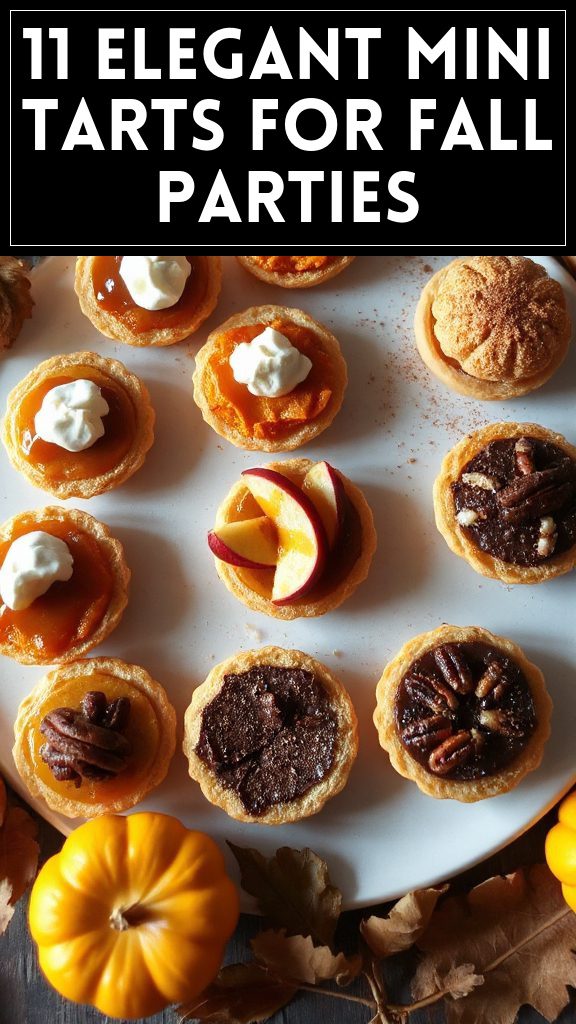 11 Elegant Mini Tarts for Fall Parties