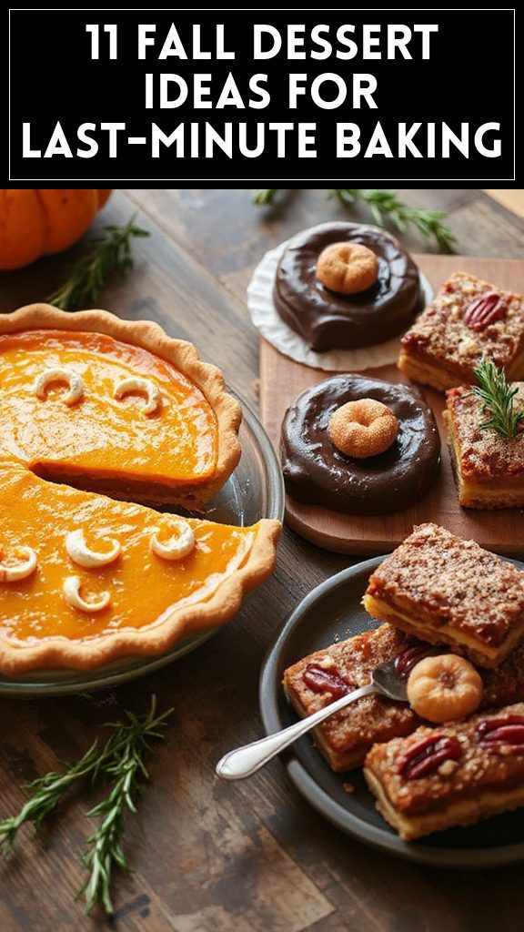 11 Fall Dessert Ideas for Last-Minute Baking